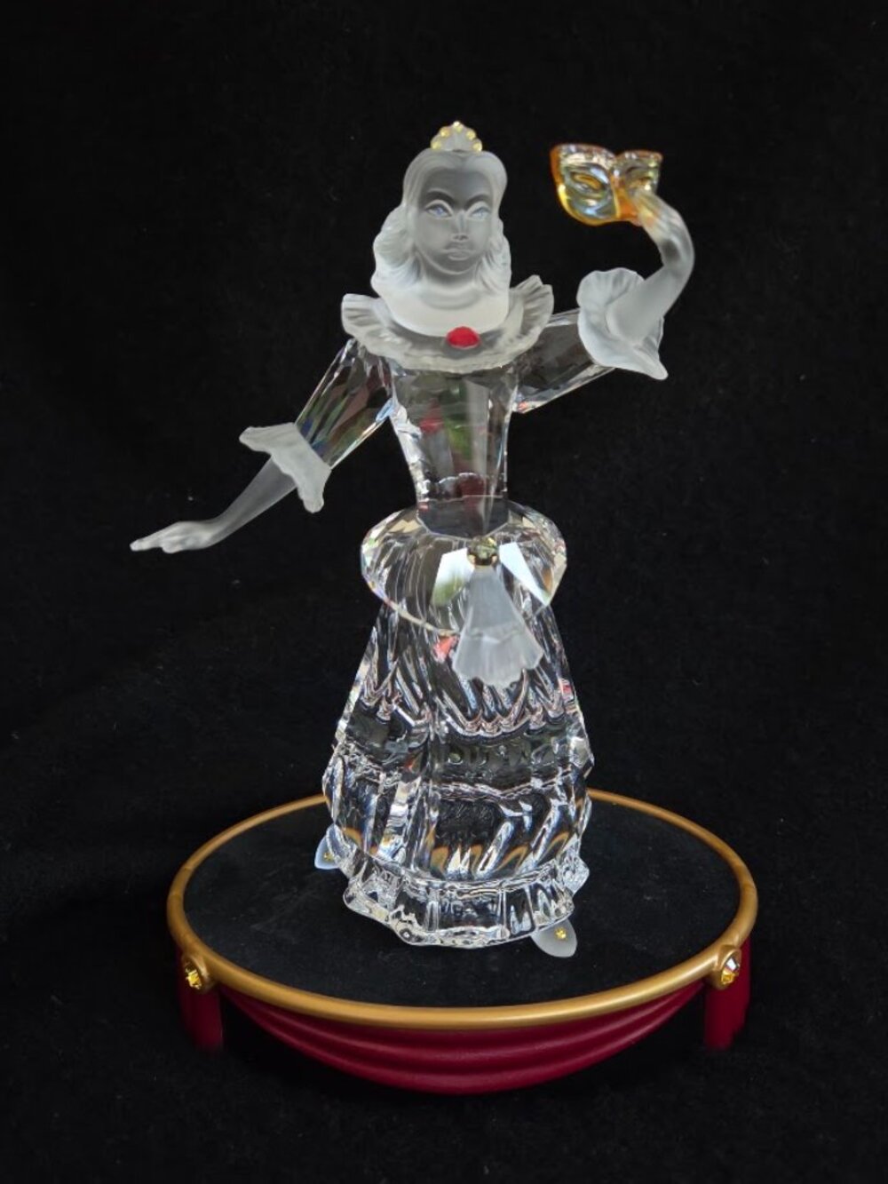 Swarovski SCS 2000 Annual Edition Columbine Figurine & Masquerade Theatre Stage